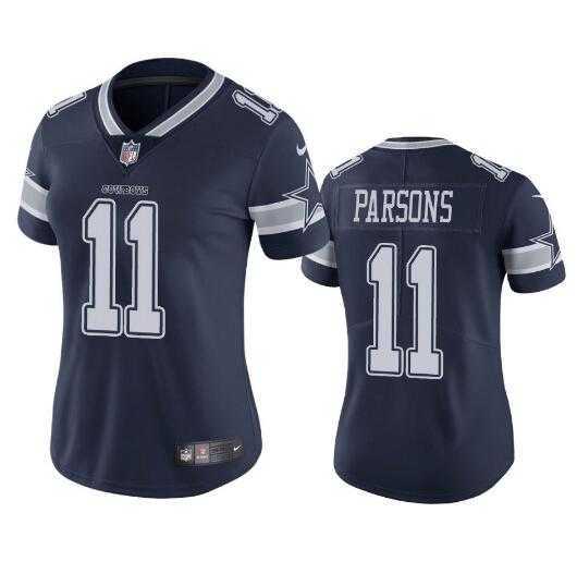 Women%27s Dallas Cowboys #11 Micah Parsons Blue 2021 Draft Jersey